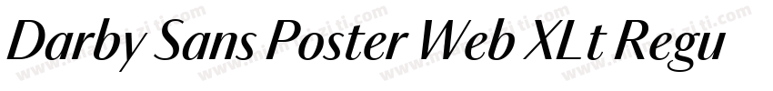 Darby Sans Poster Web XLt Regular字体转换